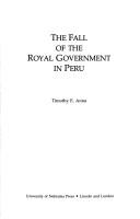 Cover for The fall of the royal government in Peru