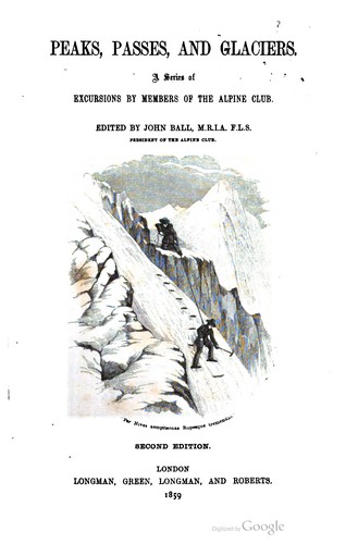 Cover for Peaks, passes, and glaciers.
