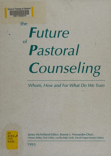 Cover for The future of pastoral counseling