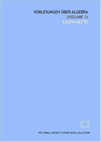 Cover for Vorlesungen über Algebra