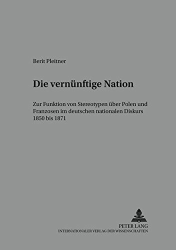 Cover for Die "vernünftige" Nation