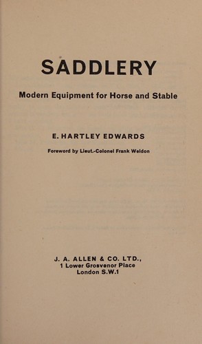 Cover for Saddlery