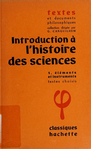 Cover for Introduction à l'histoire des sciences