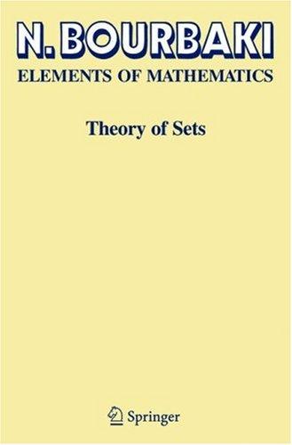 Cover for Elements of Mathematics. Theory of Sets