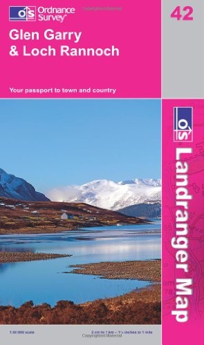 Cover for L/R Map 042 Glen Garry & Loch Rannoch (Landranger Maps)