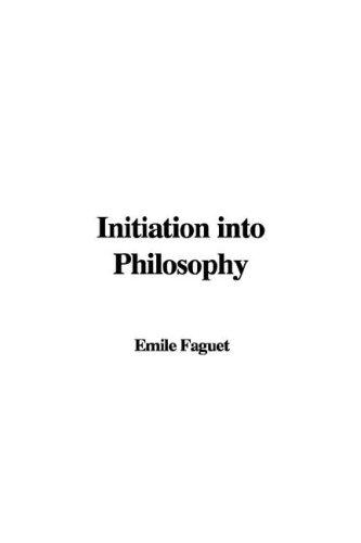 Cover for Initiation into Philosophy