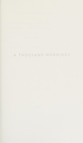 Cover for A thousand mornings