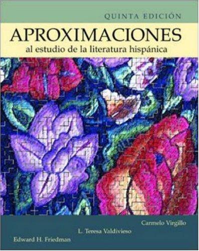 Cover for Aproximaciones al estudio de la literatura hispańica