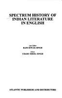 Cover for Spectrum history of Indian literature in English