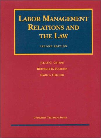 Cover for Labor management relations and the law