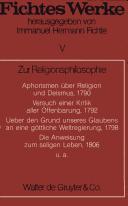 Cover for Fichtes Werke /chrsg. von Immanuel Hermann Fichte.