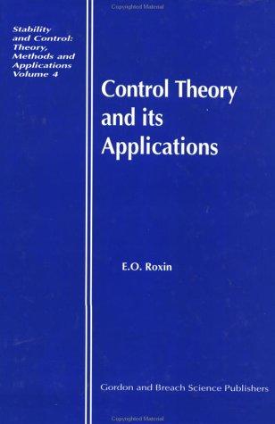 Cover for Control theory and its applications