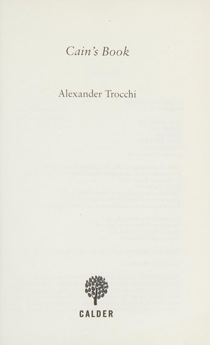 Cover for Cain's Book