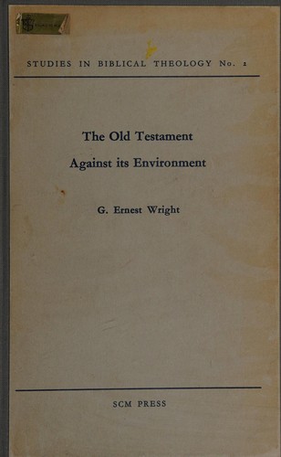 Cover for  G. Ernest Wright