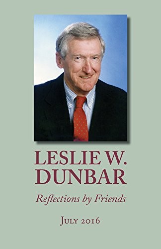 Cover for Leslie W. Dunbar