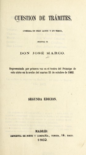 Cover for Cuestión de trámites