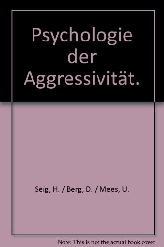 Cover for Psychologie der Aggressivität