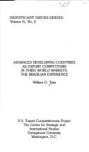 Cover for Advanced developing countries as export competitors in Third World markets
