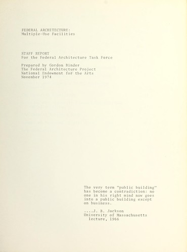 Cover for Federal architecture