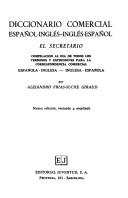 Cover for Diccionario comercial español-inglés, inglés-español