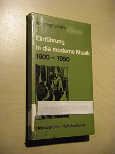 Cover for Einführung in die moderne Musik, 1900-1950