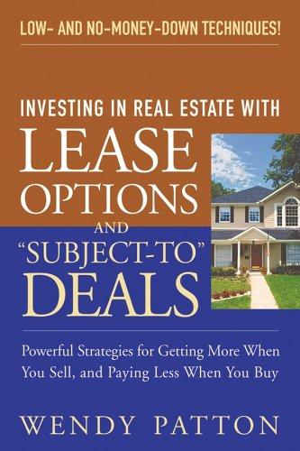 Cover for Investing in Real Estate With Lease Options and "Subject-To" Deals 