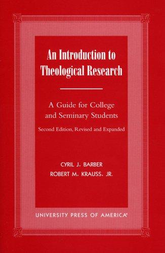 Cover for An introduction to theological research
