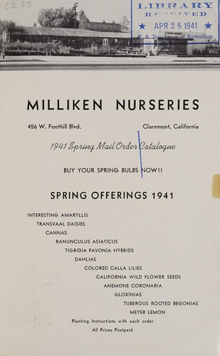 Cover for 1941 spring mail order catalogue