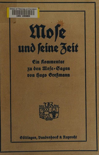 Cover for Mose und seine zeit