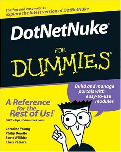 Cover for DotNetNuke For Dummies (For Dummies (Computer/Tech))