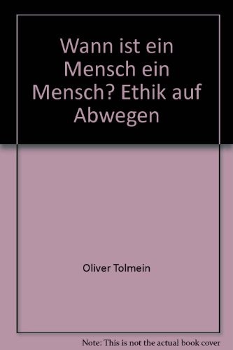 Cover for Wann ist der Mensch ein Mensch?