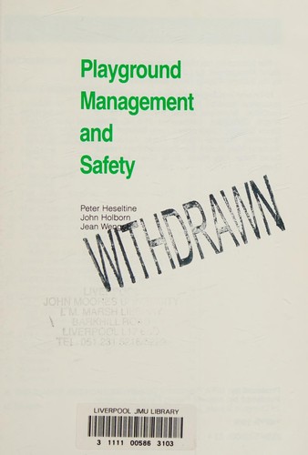 Cover for Playground management and safety
