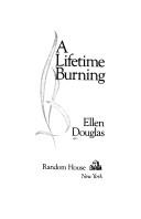 Cover for A lifetime burning