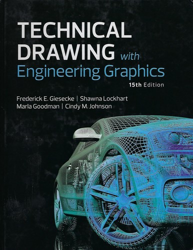 Cover for Technical drawing with engineering graphics