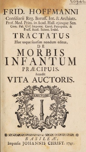 Cover for Tractatus huc usque seorsim nondum editus, de morbis infantium praecipuis