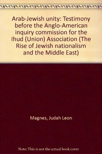 Cover for Arab-Jewish unity
