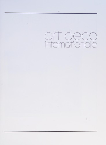 Cover for Art Deco internationale