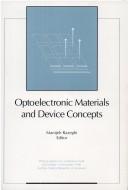 Cover for Optoelectronic materials and device concepts