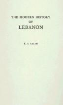 Cover for The modern history of Lebanon