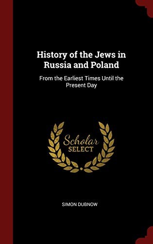 Cover for History of the Jews in Russia and Poland