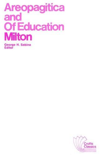 Cover for Areopagitica ; and, Of education