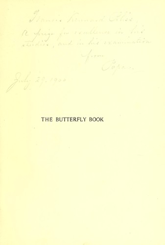 Cover for The butterfly book