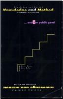 Cover for Knowledge, method, and the public good