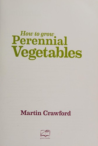 Cover for How to grow perennial vegetables
