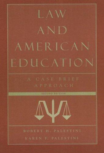 Cover for Law and American education