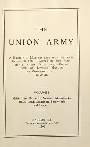 Cover for The Union army