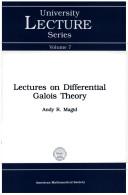 Cover for Lectures on differential Galois theory