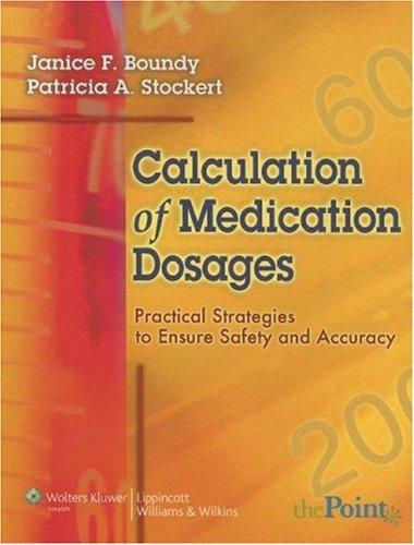 Cover for Calculation of Medication Dosages