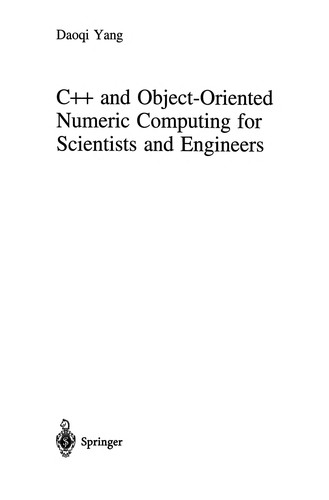 Cover for C++ and Object-Oriented Numeric Computing for Scientists and Engineers