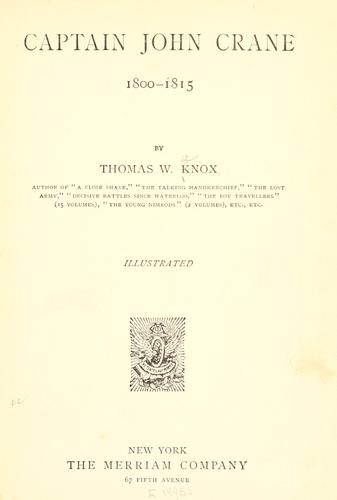 Cover for Captain John Crane, 1800-1815